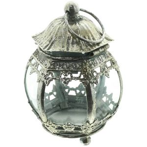 SIDCO Laterne Marokko Kerzenhalter Oriental Metall Windlicht Glaseinsatz Hänger