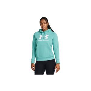 Under Armour Ua Rival Fleece Big Logo Hdy 482 Radial Turquoise S