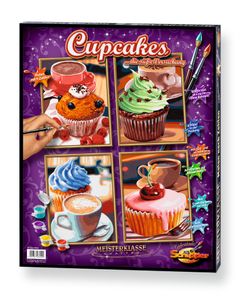 Noris Spiele Malen nach Zahlen - Cupcakes (Quattro); 609340629