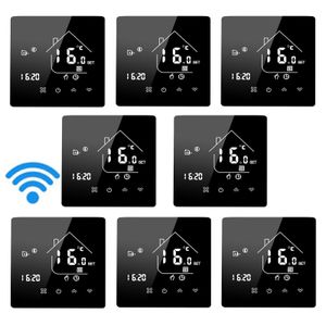 8X WIFI Thermostat Smart Digital LCD Raumthermostat Thermostat für Wassererwärmung Fußbodenheizung Heizkörperthermostate APP-Steuerung Wandthermostat Innenthermometer