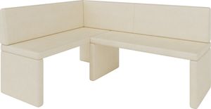 Eckbank AKIKO Corner Bench 142x196 links - Eckbankgruppe für Ihrem Esszimmer, Küche modern, Sitzecke, Essecke. Perfekt für Küche, Büro und Rezeption. Solide und starke Verarbeitung. Easy Care