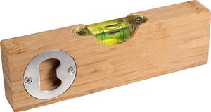 Bambus Wasserwaage / mit integriertem Flaschenöffner