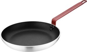 Nepřilnavá pánev Hygiplas Teflon Platinum Plus 280 mm s červenou rukojetí