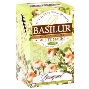 BASILUR White Magic- Grüner halbfermentierter Oolong-Tee mit milchigem Aroma, 25x1,5 g x 1 Stück