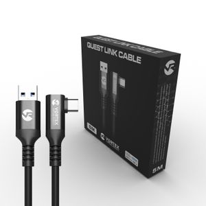 5m Kabel von VortexVR USB-A auf USB-C für Meta Quest Link | Quest 3, Quest 2