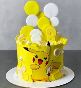 Pokemon 12cm Zuckermasse Fondant Pikachu Tortenaufleger Torte Tortenbild