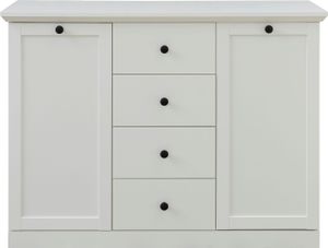 trendteam Wohnen Sideboard BrandsonBaxter Weiß Nachbildung 119 x 88 x 41 cm
