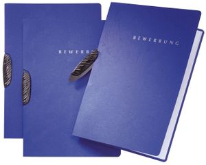 PAGNA Bewerbungsmappe "Swing" DIN A4 aus Karton blau (1 Stück) PAGNA Bewerbungsmappe "Swing" DIN A4 aus Karton blau (1 Stück)
