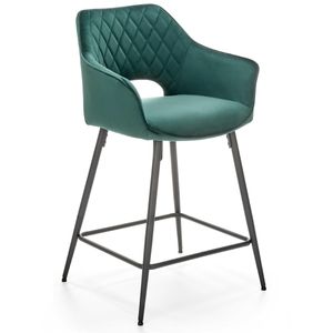 Barová židle Paxton, zelená / černá