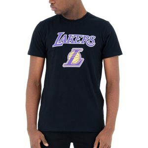 New Era Basic Shirt - NBA Los Angeles Lakers schwarz
