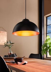 Luster Eglo 49247 VINTAGE E27 1X60 W čierny