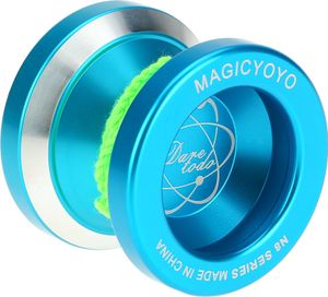 Professionelle Magic Yoyo N8 Aluminiumlegierung Metall Yoyo 8 Ball KK Lager mit Spinning String fue r Kinder Blau