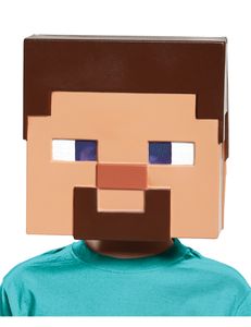 Minecraft-Lizenzmaske Steve Videospielmaske hautfarben-braun