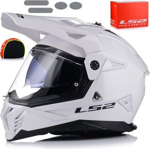 Enduro MX Quad Helm | LS2 MX702 Pioneer II | Crosshelm mit Sonenblende Visier 2XL (63-64cm)