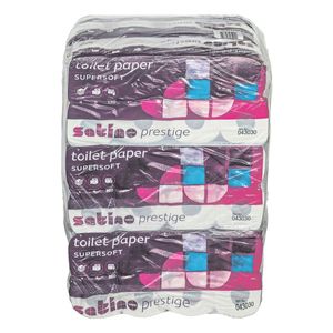 Toiletpapier satino prestige 4-laags wit | 9 stuks