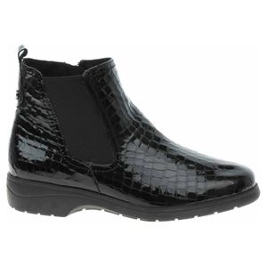 Damen Caprice Halbstiefel 9-25355-29 schwarz Kroko pa. 42