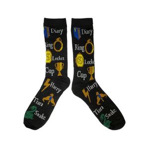Harry Potter Socken mit Horkrux-Design, 1 Paar CI199 (Einheitsgröße) (Schwarz)