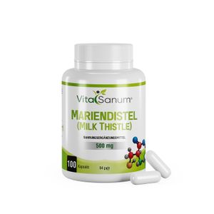 VitaSanum® - Mariendistel (Milk Thistle) 500 mg 100 Kapseln