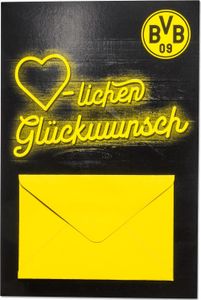 Borussia Dortmund BVB Geldscheinkarte Glückwunsch