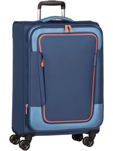 American Tourister Trolley Pulsonic Spinner 68/25 EXP TSA combat navy Neu