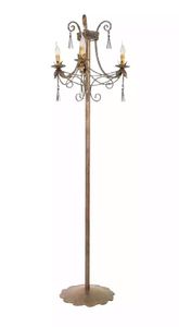 Stehlampe Standlampe Stand Luxus Leuchten Lampen Lampe Gold Art 170 cm Stehlampe Standlampe Stand Luxus Leuchten Lampen Lampe Gold Art 170 cm