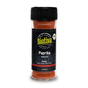 Biotiva Paprika edelsüß im Glasstreuer 55g aus biologischem Anbau