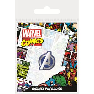 Avengers - Logo - Abzeichen, Emaille PM465 (Einheitsgröße) (Blau/Silber)