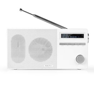 AudioAffairs DAB 010, DAB+ Digital Radio mit Bluetooth, Lautsprecher und Akku, FM/UKW, LCD Display, SD-Kartenslot, Aux In & Out
