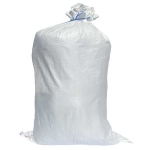 100x Schwerlastsack Gewebesack Hochwassersack Getreidesack Lagersack PP mit rotem Streifen 650 x 1050 mm 50 kg weiss