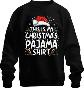Toto je moje vianočné pyžamové tričko Fairy Lights - Christmas Xmas Christmas Uni pulóver, čierna, 3XL