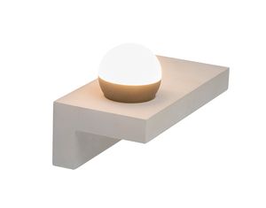 LED Wandleuchte, Metall, Beton, grau, 30 cm