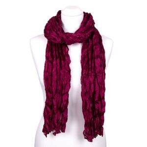 Knitterschal Halstuch Schal XXL violett lila purple Seide 180x90cm