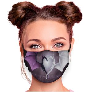 Mundschutz Nasenschutz Behelfs – Maske, waschbar, Filterfach, verstellbar, Motiv Drachen Maske