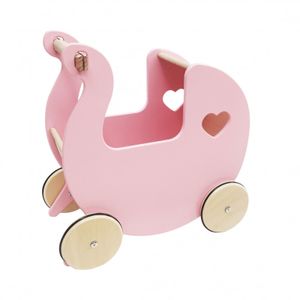 4iQ Spielzeugwagen für Kinder aus Holz Ruby in Pink 42x23x42,5 cm