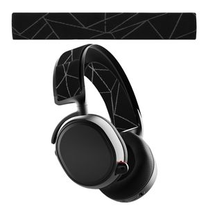 kwmobile Ersatz Bügelpolster kompatibel mit SteelSeries Arctis 7 / Arctis 9 / Arctis 9X / Arctis PRO Kopfbügel - Kopfbügelpolster aus Nylon - Kopfhörer Ersatz Bügel mit Polster - Schwarz Grau