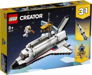 LEGO 31117 3-in-1 Spaceshuttle-Abenteuer Weltraum Spielzeug für Kinder ab 8 Jahren mit Astronauten-Figur