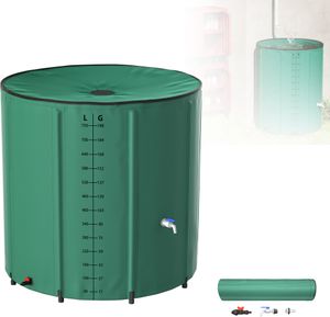 LZQ 750 litrový skladací sud na dažďovú vodu 500D PVC sud na dažďovú vodu sud na dažďovú vodu nádrž na vodu nádrž na dažďovú vodu s vypúšťacím kohútikom a stupnicou, zelená LZQ 750 litrový skladací sud na dažďovú vodu 500D PVC sud na dažďovú vodu sud na dažďovú vodu nádrž na vodu nádrž na dažďovú vodu s vypúšťacím kohútikom a stupnicou, zelená