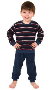 Jungen langarm Frottee Pyjama Schlafanzug für Kleinkinder mit Bündchen - 291 801 13 578