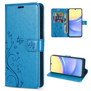 betterfon Hülle für Samsung A15 Handyhülle Handy Tasche Flip Wallet Case Kunstleder mit [Standfunktion] [Kartenfächern] für Samsung Galaxy A15 4G / 5G in Blau