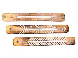 Räucherstäbchenhalter handgefertigt, 3er Set aus Holz