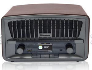Roadstar HRA-270 D+BT Retro-Radio mit DAB+/FM, Bluetooth, USB/MP3-Player, Wecker mit Dual-Alarm
