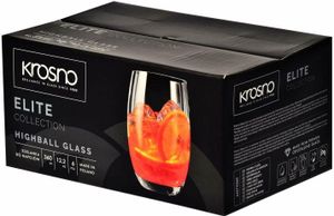 Krosno Elite  Highball Glas Longdrink 360ml 6er