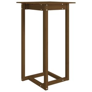 vidaXL Barový stôl Honey Brown 60x60x110 cm Masívne borovicové drevo