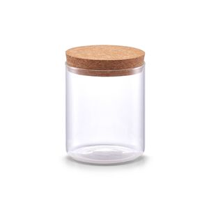 Glasgefäß mit Korkdeckel, 650 ml