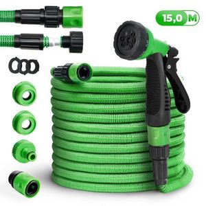 tillvex® Flexibler Gartenschlauch 15m Wasserschlauch dehnbarer Flexischlauch Wonder