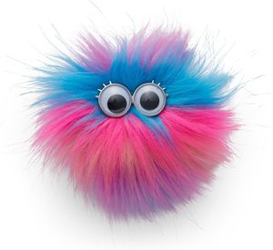 ergobag Schulranzen-Zubehör Fluffy Klettie Bunt-Flausch pink mehrfarbig