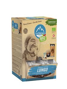 Lungo Kaffee Super BOX 100 Kaffeekapseln | La Natura Lifestyle Organic 510g| biobasiert | Nespresso®*³ kompatible