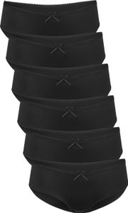 Fabio Farini - 6 Stück Damen Slip - Frauen Höschen aus atmungsaktiver Microfaser im sportlichen Look mit dezenter Spitze am Bund Fabio Farini - 6 Stück Damen Slip - Frauen Höschen aus atmungsaktiver Microfaser im sportlichen Look mit dezenter Spitze am Bund