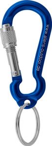 ALIENS - Zubehörkarabiner MINI RING Schraube 6 cm, Farbe:blau