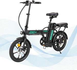 HITWAY  Elektrofahrrad 16 Zoll ,Klapprad,Citybike E-Bike mit 8.4 Ah Abnehmbarer Batterie, Faltbares Pedal für Erwachsene und Jugendliche
